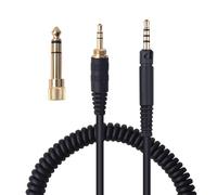 Saipomor Câble spiralé HD598 avec connecteur de verrouillage de rechange 0,3 cm et 1/4" vers 2,5 mm mâle AUX compatible avec casques SENNHEISER HD518 HD558 HD598 HD569 HD579 HD599 HD598 SE