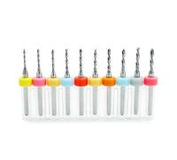 Saipor 10pcs PCB Mini Forets Micro Forets de Perçage Micro Bits De Foret Set en Carbure de Tungstène Mini Twist Drill Bits Set pour PCB Fabrication de Bijoux Gravure CNC (1,1-2,0mm)