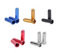 Saipor 180 Pcs Embouts de Câble de Frein Alliage d'aluminium Embouts Câble Vélo Embout Gaine Frein Velo pour Vélo de Route et Vélo de Montagne