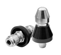 Saipor 2pcs Buse de Nettoyage d'Égout Haute Pression avec 1 Jet Avant et 6 Jets Arrière, Connecteur Rapide 1/4 et 3/8 Pouce Pour Débouchage de Tuyau et Canalisations 5000 PSI