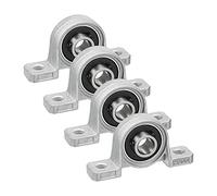 Saipor 4pcs KP000 Roulements à Billes 10mm Paliers a Semelle Roulements de Bloc D'oreiller en Alliage de Zinc Roulements a Billes Bride Roulement Auto-alignant Palier Roulement pour imprimantes 3D