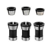 Saipor 6pcs Adaptateur Pince de Serrage Fraise Defonceuse 6mm 6.35mm 8mm Mandrin de Fraiseuse Collet Mandrin de Fraise à Bois pour Affleureuse Défonceuse électrique