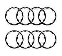 Saipor 8pcs Entretoise de Moyeu Alliage D'aluminium Adaptateur de Moyeu de Vélo Joint de Volant Moteur Entretoise Cassette pour MTB Vélo de Route (1.0/1.5/1.85/2.0/2.0/2.18/2.35/2.5mm)