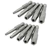 Saipor Lot de 10 embouts de tournevis Pentagone magnétiques 1/4" Tige hexagonale pentagone embout de vis 50 mm tournevis électrique outils de 2