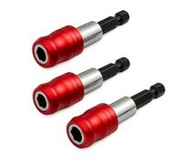 Saipor Lot de 3 porte-embouts magnétiques à changement rapide 1/4" pour perceuse électrique, tournevis à percussion, 60 mm