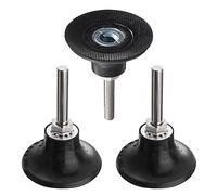 Saipor Lot de 3 supports de disques abrasifs - 1/4" (6,35 mm) - Tige universelle - Remplacement rapide pour outil rotatif rond Roloc - Ponçage - Disques de polissage