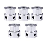 Saipor Lot de 5 poulies GT2 - 20 dents - Alésage 5 mm - En aluminium GT2 - Pour imprimante 3D Reprap - Largeur : 6 mm