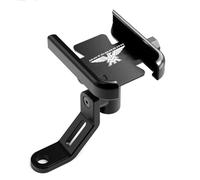SAIQIAFC Moto Support Telephone Scooter Support Téléphone pour Rétroviseur Moto avec Rotation à 360°pour Moto Morini X-Cape 650 T/TS Seiemmezzo STR SCR Corsaro ZZ ZT -Mirror Black