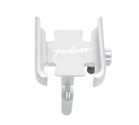 SAIQIAFC Support Téléphone Moto Support Telephone Scooter Support Téléphone pour Rétroviseur Moto avec Rotation à 360°pour Bajaj Pulsar 125 150 180 200 160 NS RS Rétroviseur de Moto-Handlebar Silver