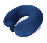 SAIREIDER Coussin de Cou réglable pour Voyage, Voiture, Maison, Bureau (Bleu Marine)