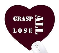 saisir tout perdre Jeux de tapis de souris en forme de coeur