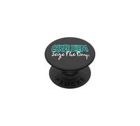Saisissez la journée, vivez la Vie sans Regrets pour Les Femmes et Les Hommes PopSockets PopGrip Adhésif