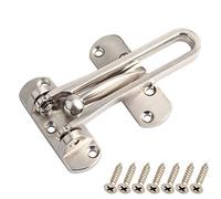 SAISN Serrure de renfort de porte en alliage d'aluminium massif épais pour la sécurité de la maison, serrures de porte d'entrée pour enfants (argent)