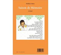 Saison de mémoire Roman - Mukhtar Salem - L'harmattan - broché - Roman