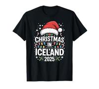 Saison des fêtes, Chapeau de Père Noël Amusant, Noël en Islande 2025 T-Shirt