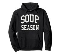 Saison des soupes Automne Automne Typographie Foodie Sweat à Capuche