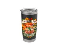 Saison des soupes Automne Cuisine Récolte de citrouille Gobelet isotherme en acier inoxydable double paroi