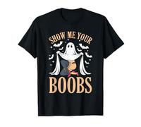 Saison effrayante d'halloween Amusante pour Femme Montrez-Moi Vos Seins T-Shirt