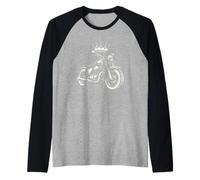 Saison moto cool avec ce costume de couronne d'équitation Manche Raglan
