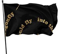 Saisonnier I Wish That I Could Like a Dragonfly Garden Flag, Game Flag 3 X 5 ft Decorations for Outdoor Home