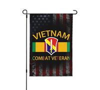 Saisonnières Drapeau De Camion 30X45Cm Vétéran De Combat De La Première Force De Campagne Du Vietnam Drapeaux De Cour Double Face Drapeau Vertical Pour Décoration, Saisons, Ferme