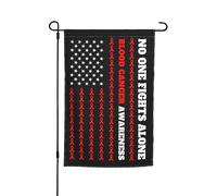 Saisonnières Drapeau De Noël 30X45Cm États-Unis : Sensibilisation À La Lutte Contre Le Cancer Du Sang Drapeau Vertical Décoratif Drapeaux De Cour Pour Vacances, Ferme, Extérieur