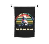 Saisonnières Drapeaux De Jardin 30X45Cm Journée Mondiale Du Livre Et Du Droit D'Auteur : Lecture Vintage Drapeau De Camion Double Face Drapeau De Noël Pour Extérieur, Maison, Jardin