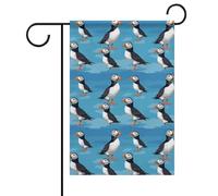 Saisonnières Drapeaux De Vacances 30X45Cm Petits Macareux Bleus Signes De Jardin Polyester Drapeau De Maison Pour Ferme, Fête, Décoration