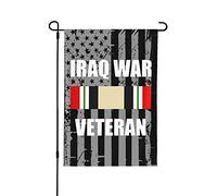 Saisonnières Welcome Drapeau De Jardin 30X45Cm Vétéran De La Guerre En Irak Drapeau Extérieur Double Face Drapeaux De Jardin Pour Extérieur, Vacances, Jardin