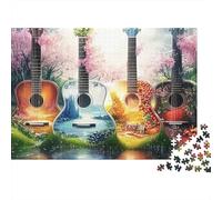 Saisons de Guitare 1000 Pièces Puzzle pour Adultes Qualité Premium Anti-Stress Difficile pour Experts Livraison Rapide sans Défaut 38x26cm/1000pcs
