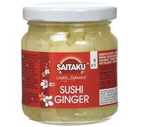 SAITAKU Gingembre en lamelles | gingembre japonais | Makis et sushis | Cuisine Japonaise | Sans colorant artificiel | 190g - Lot de 3