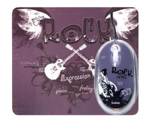 Saitek PM46RC Souris et Tapis Expression Design Rock Chic