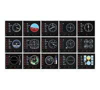Saitek Pro Flight Instrument Panel - Panneau D'instruments De Simulateur De Vol - Filaire - Pour Pc