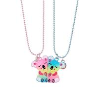 SAITUO 2 Pièces Collier D'amitié pour 2 Collier Amitié pour 2 Fille Collier Bff pour 2 pour Meilleurs Cadeaux D'anniversaire Et Cadeaux de Noël pour Sœurs Et Meilleures Amies