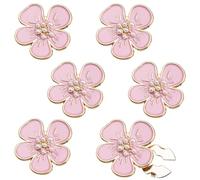 Saituo Home Bouton de Manchette Homme Fleur Camélia, Bouton Manchette Homme Élégant en Alliage, Cufflinks for Men Floraux Tendance pour Blazer Chemise Manteau Décoration
