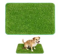 Saituo Home Toilette pour Chien Réutilisables, 46 x 70 CM, Litiere Chien Faciles à Nettoyer Extérieur, Gazon Artificiel Haute Perméabilité, Tapis Toilette Lavable pour Appartements Balcons et Maisons