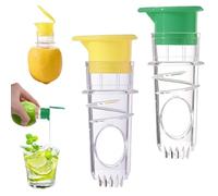 Saituo Home2 Pièces Presse Agrumes Presse Citron avec Couvercle à Charnière | Réutilisables Extracteur de Jus Manuel Facile et Rapide pour Mandarines Oranges Etc pour Cuisine Bar Restaurant Camping