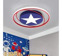 SAIVITT Cartoon LED Plafonnier de Chambre d'Enfant Dimmable Luminaire de chambres de garçons Rond Désign Moderne Lustre créatif pour Enfants Télécommande Garçon Fille Chambre Lampe Décorative Ø52cm