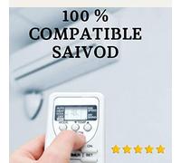 SAIVOD Télécommande compatible avec climatisation, livraison en 24 à 48 heures.