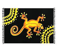 SAIVONA Grand paréo sarong pour femme - Jupe portefeuille - Pour la plage - Opaque - Serviette enveloppante - Robe à langer - Fabriquée à la main en commerce équitable - Unisexe - Boucle et bandeau