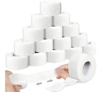 SaiXuan 16 PCS Rouleaux de Bande Auto Adhesive, Haute Élasticité, Respirant et Doux, pour Blessures Sportives, Premiers Secours, Soins pour Animaux, Maintien Antidérapant, 2.5cm x 4.5m (Blanc)
