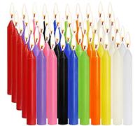 SaiXuan Assorties de Sorts Bougies 100 Couleurs Petit Dripless pour Chimes, Magie, Congrégation, Veillée aux chandelles, Rituals, Décorations festives (10 Couleurs) 4 Pouces de Hauteur