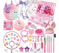 SaiXuan Calendrier de l’Avent 2025 pour Filles - Calendrier de l’Avent Licorne avec 24 Surprises, Coffret Cadeau Beauté & Bijoux, Maquillage et Accessoires pour Enfants, Cadeau de Noël pour Filles