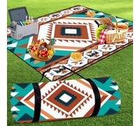 SaiXuan Couverture Pique Nique 200x200cm - Grande Tapis Pique Nique Imperméable et Isolante, Nappe Pique Nique Pliante avec Poignée de Transport, Picnic Blanket pour Jardin, Camping, Plage