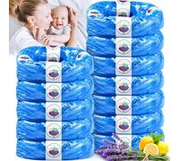 SaiXuan Lot de 12 Recharges Poubelle à Couche 4,5M Compatibles avec Tommee Tippee Twist & Click, Sangenic Tec, Simplee - Anti-Odeur, sans BPA, Sac Poubelle Couche Écologique