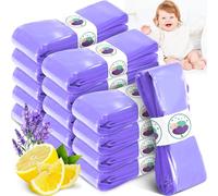 SaiXuan Lot de 15 Recharges Poubelle à Couches 4,5M Compatibles avec Tommee Tippee Twist & Click, Sangenic Tec, Simplee - Antiodor, sans BPA, Sac Jetable Lavande, Recharge Écologique