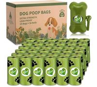 SaiXuan Sacs Ramasse Crottes,540 Sacs de Caca de Chien Sacs de Merde,avec 1 Distributeur de Sac,Sac à Crottes Chien Distributeur de Sac Dejection Canine, Résistant aux Fuites & sans Odeur