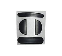 Saiyana 1 lot de patins de souris de rechange pour souris MX 3 Noir 0,6 mm