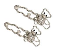 Saiyana 1 paire de barrettes à cheveux élégantes en forme de chat liquide avec pierre œil de chat et papillon Hollowout pour femmes et adolescents (barrette à cheveux d'ours)