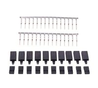 Saiyana 10 Paires De Fiches Servo en Plastique avec Verrouillage De Batterie Et Broche À Installation Rapide pour Accessoires d'avion À Distance Fiche Servo Antichoc